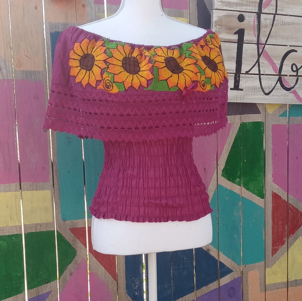 Blouse handmade.